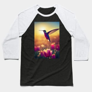 Beautiful colorful hummingbird Baseball T-Shirt